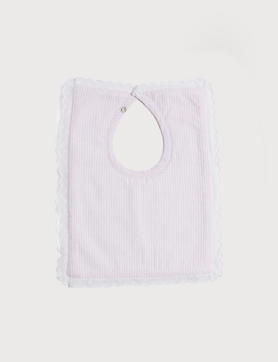 Pink Striped Cotton Bib Accessories from Pepa London