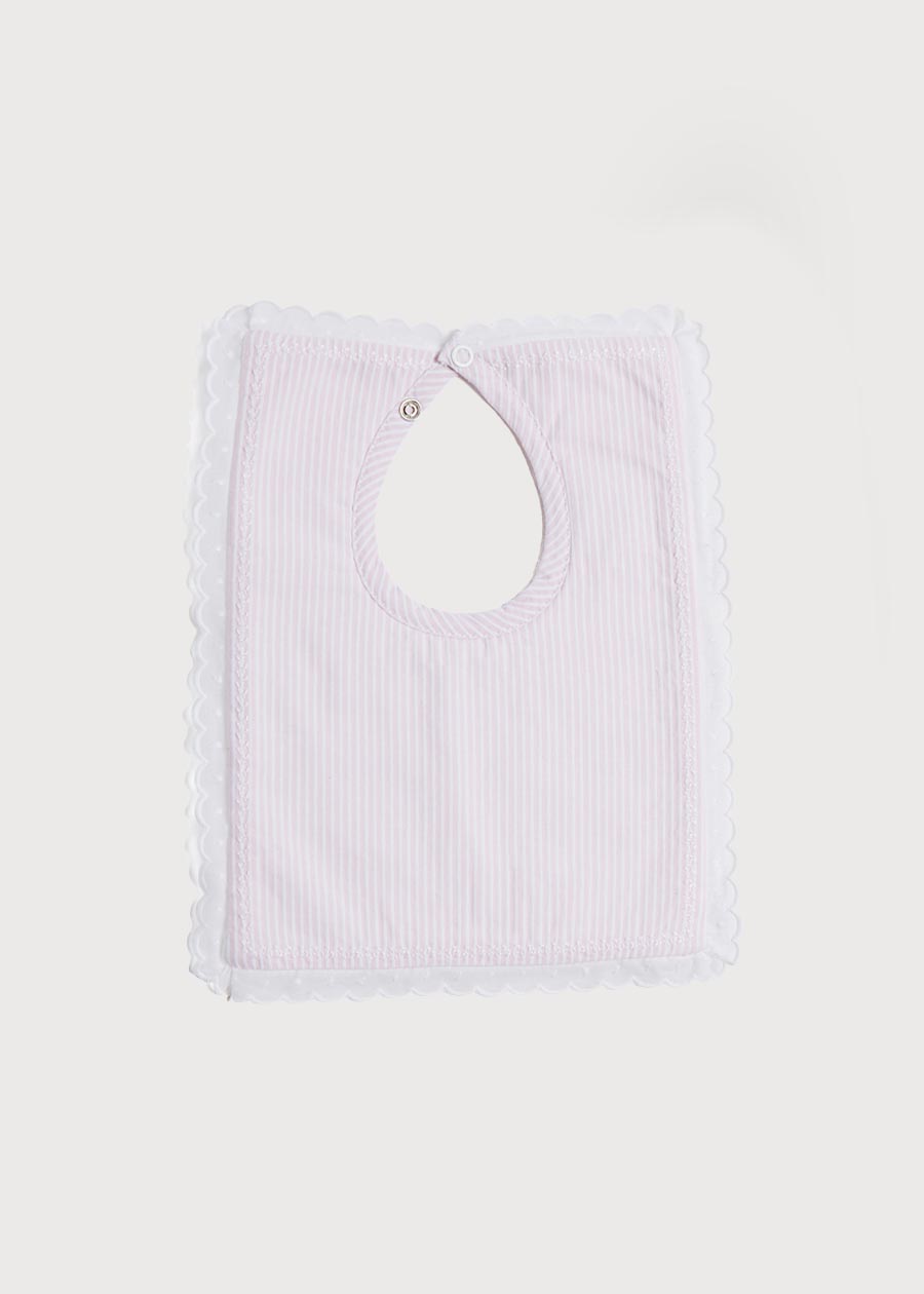 Pink Striped Cotton Bib Accessories from Pepa London
