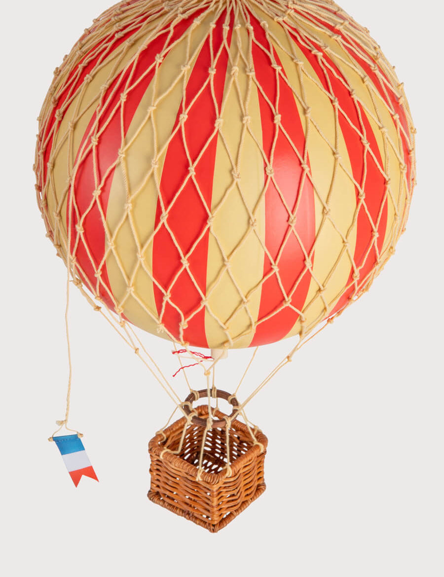 Striped Medium Hot Air Balloon in Red Toys from Pepa London