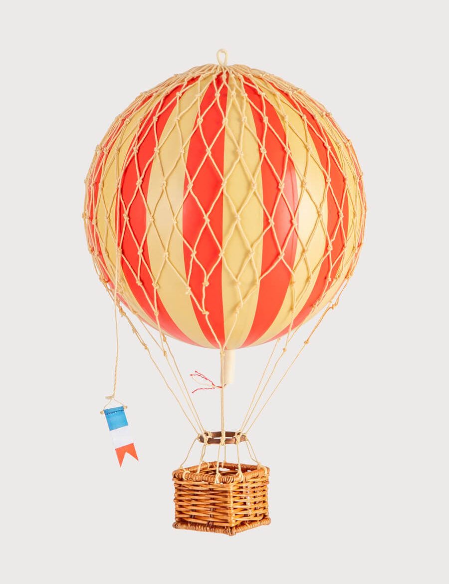 Striped Medium Hot Air Balloon in Red Toys from Pepa London