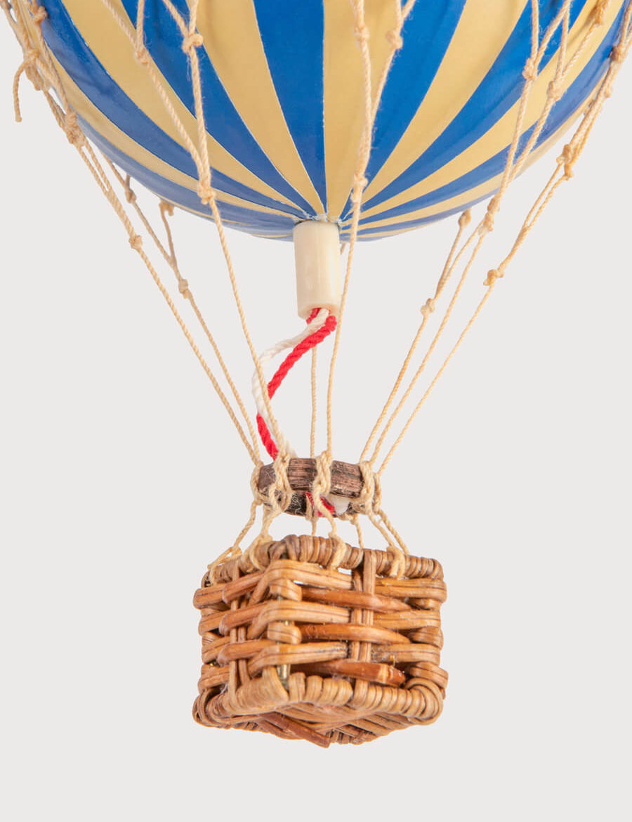 Striped Small Hot Air Balloon in Blue Toys from Pepa London