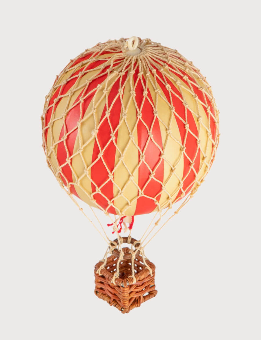 Striped Small Hot Air Balloon in Red Toys from Pepa London