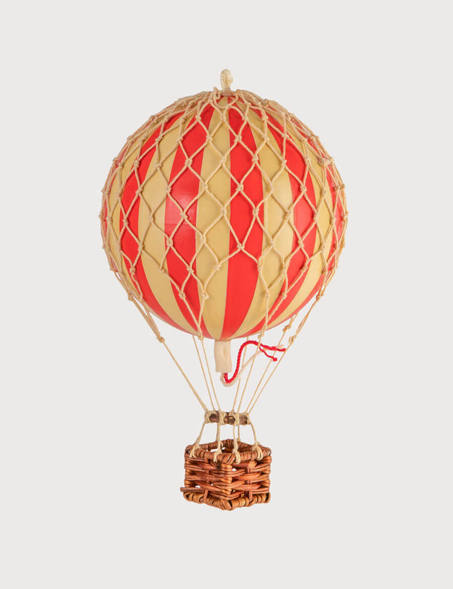 Striped Small Hot Air Balloon in Red Toys from Pepa London