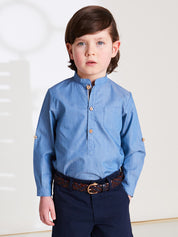 Classic Smart Shorts in Navy (4-10yrs) Shorts  from Pepa London