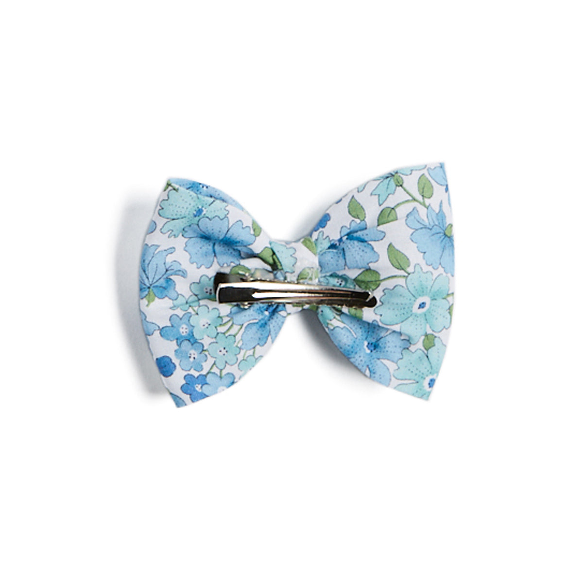 Blue Floral Big Bow Clip Hair Accessories from Pepa London