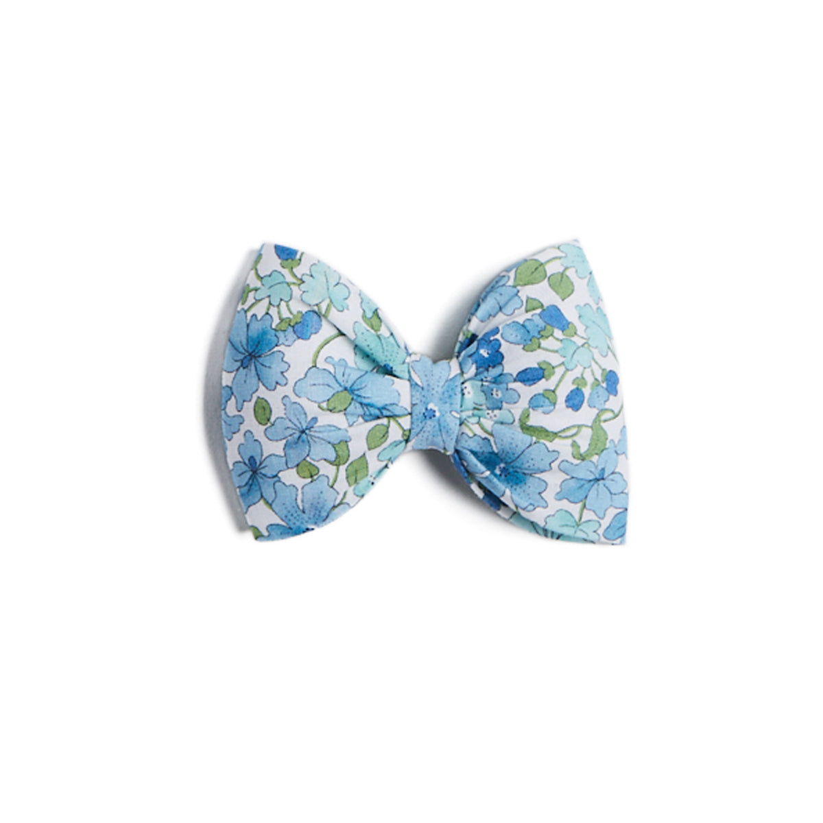 Blue Floral Big Bow Clip Hair Accessories from Pepa London