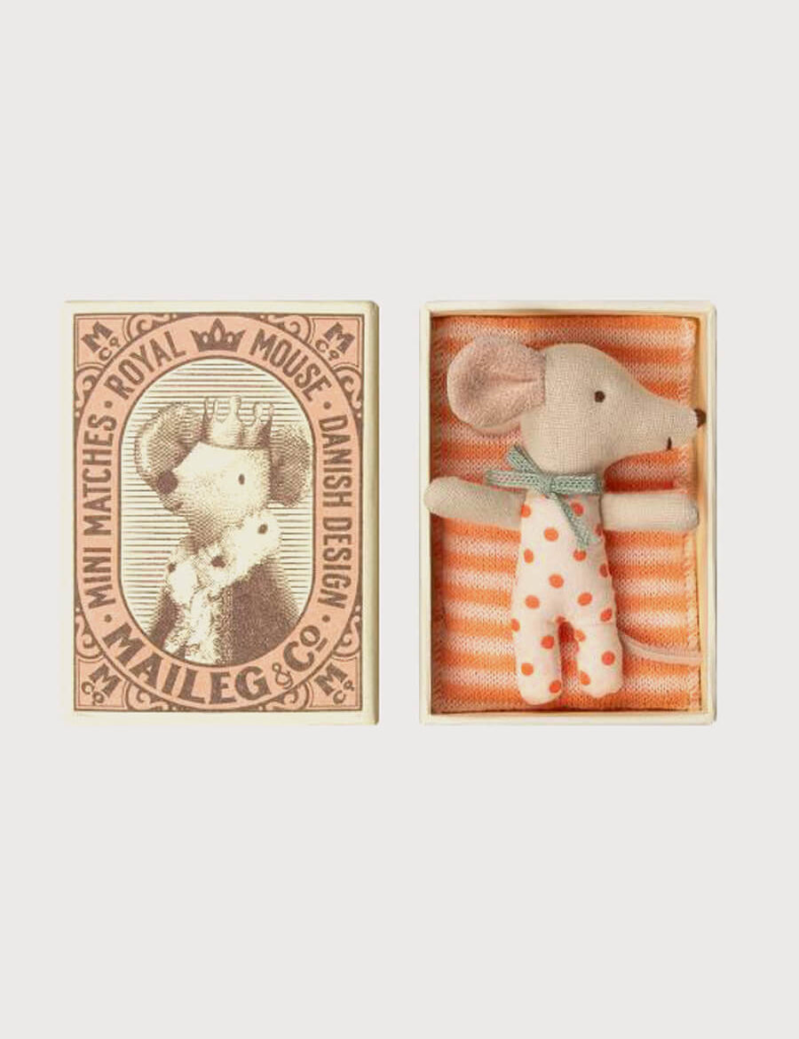 Baby Girl Mouse in Box Toys from Pepa London