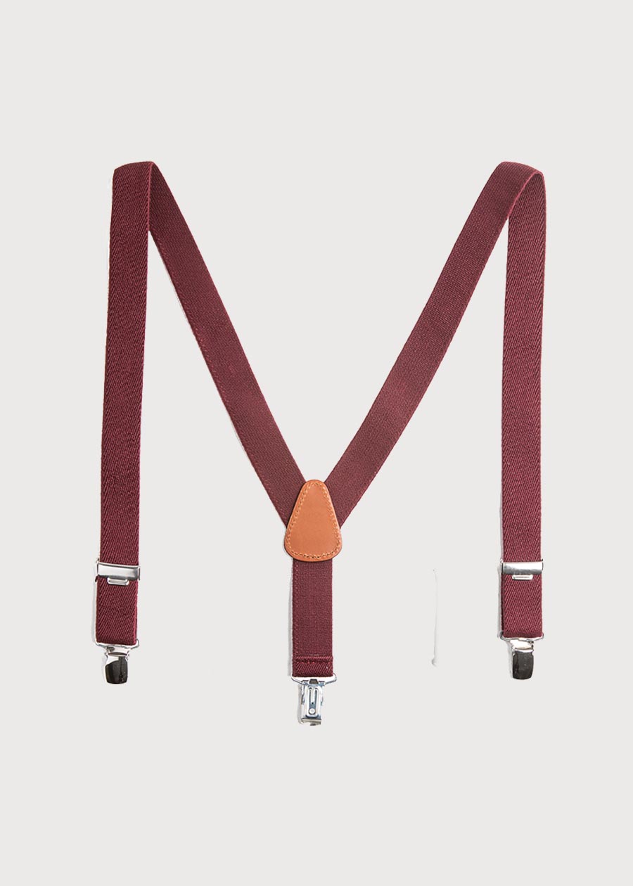 Burgundy Braces Belts & Braces  from Pepa London