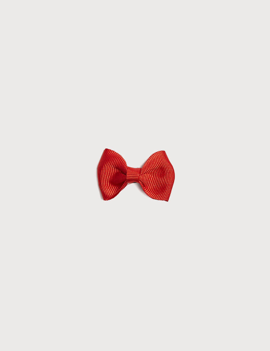 Red Small Bow Clip Hair Accessories from Pepa London