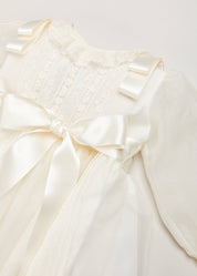 Traditional Cream Christening Gown with Bonnet (6mths-2yrs) Dresses from Pepa London