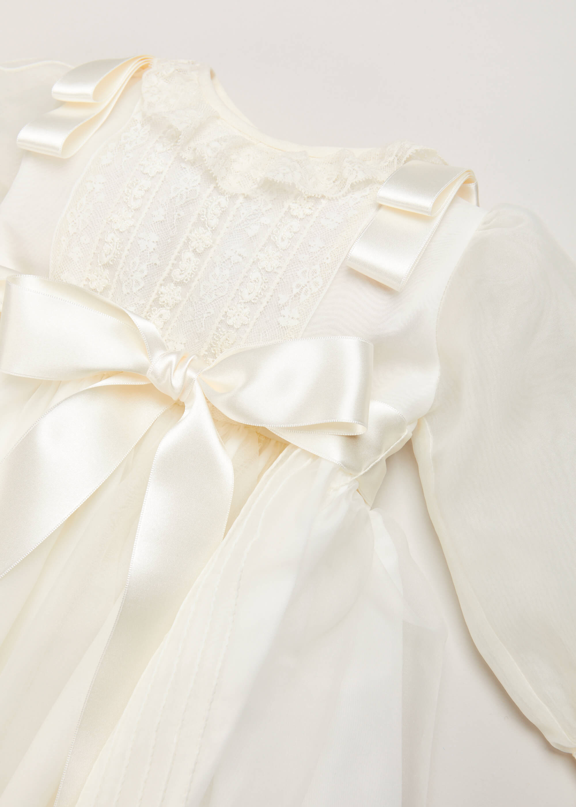 Traditional Cream Christening Gown with Bonnet (6mths-2yrs) Dresses from Pepa London
