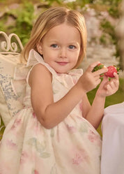 Lillie Floral Sleeveless Dress in Pink (18mths-12yrs)