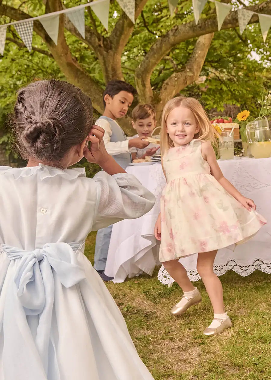 Lillie Floral Sleeveless Dress in Pink (18mths-12yrs)