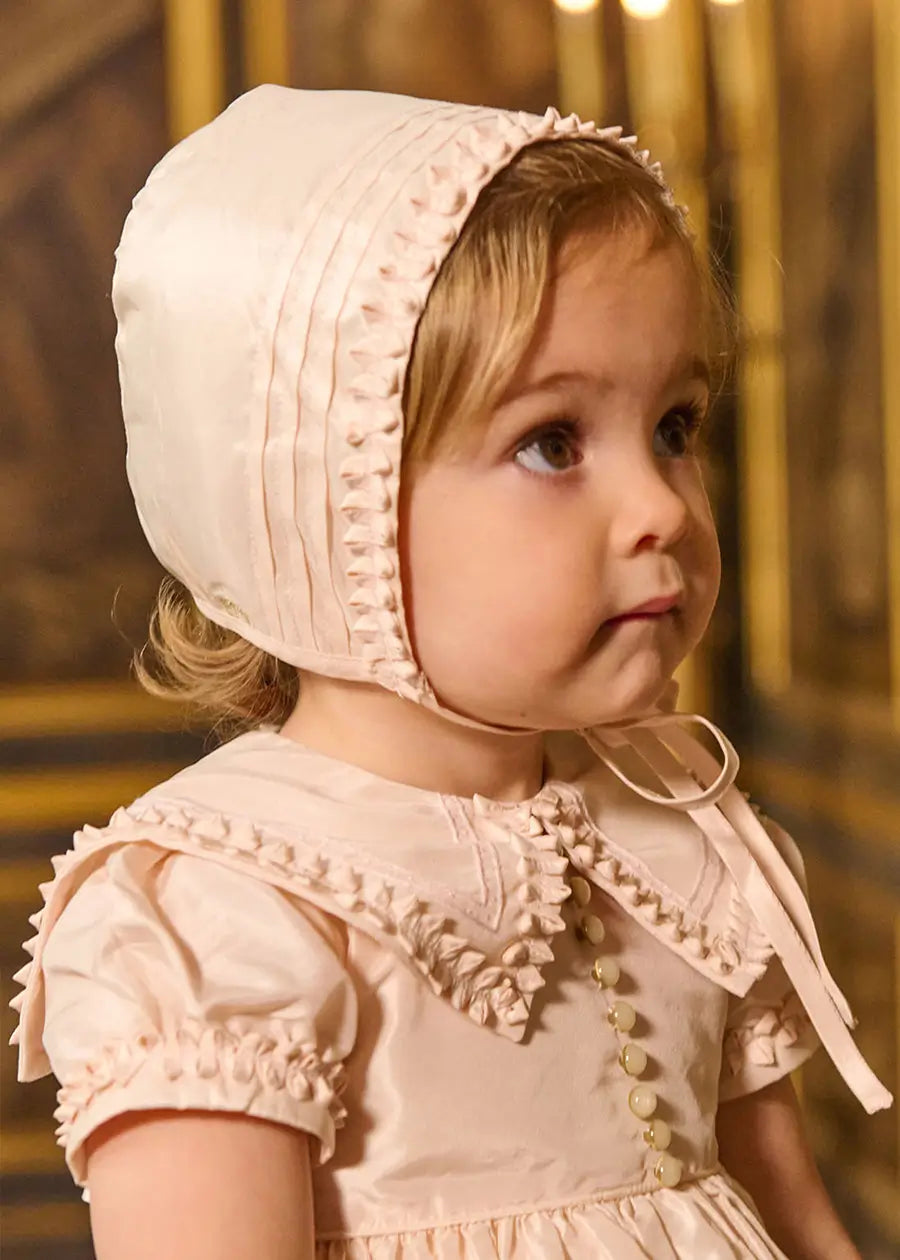 The Royal Silk Bonnet in Rose (S-M) Bonnets from Pepa London