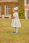 Alice Floral Print Handsmocked Statement Collar Dress in Blue (12mths-10yrs) Dresses  from Pepa London