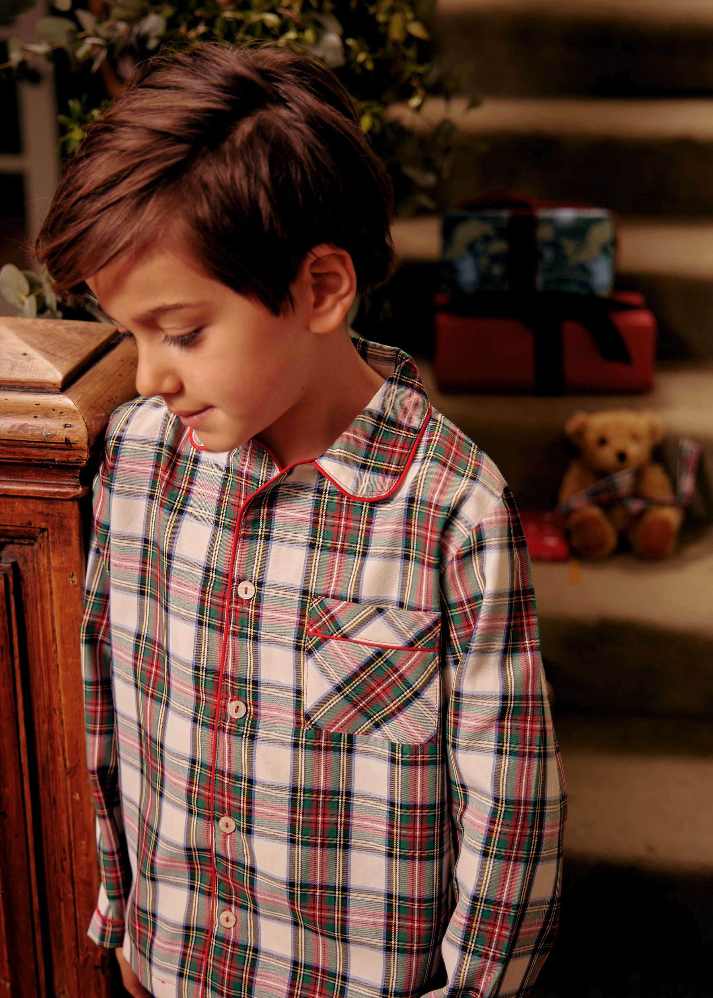 The Sussex Tartan Pyjama Set Boy Look LOOK from Pepa London