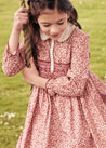 The Pink Evelyn Floral Dress Girl Look Look  from Pepa London