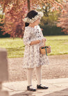 The Black and White Toile Dress Girl Look Look  from Pepa London