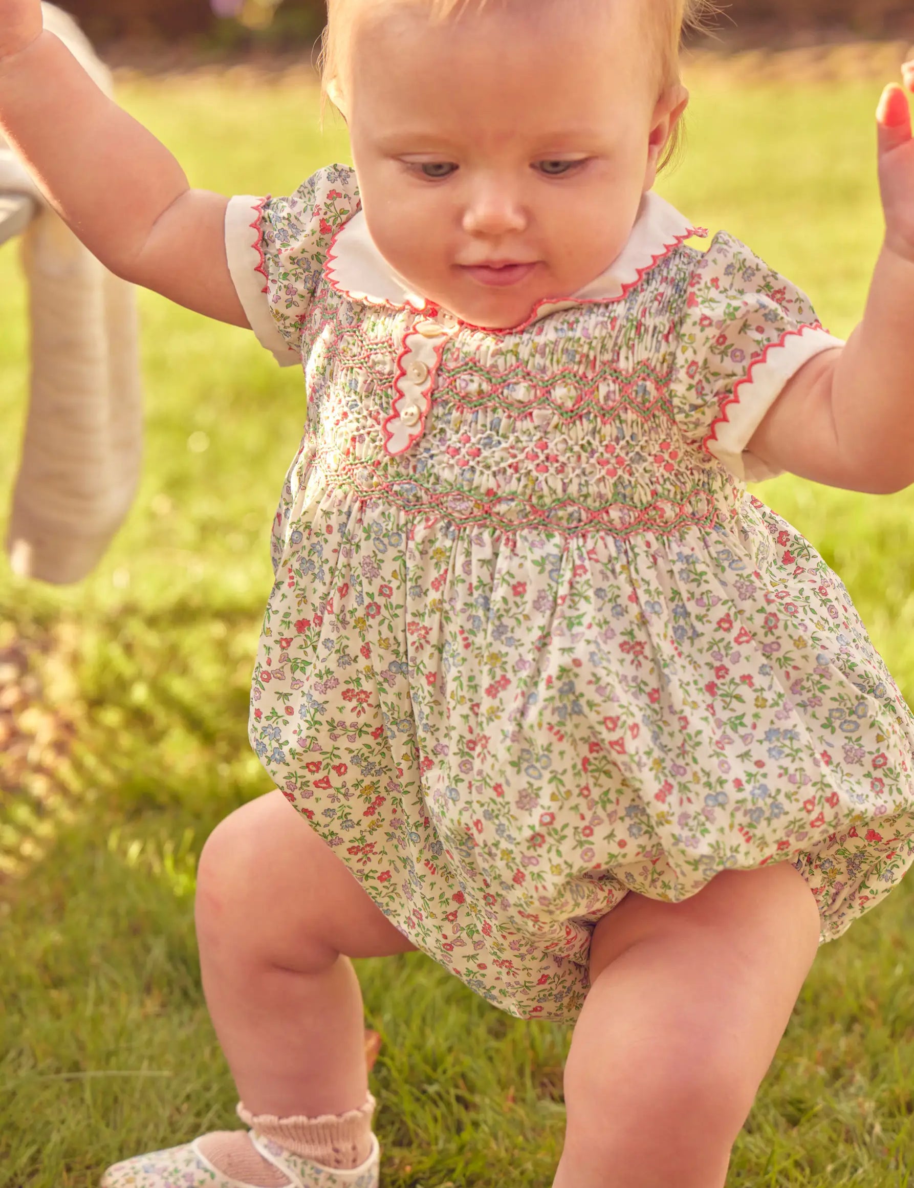 The Cordelia Romper Baby Girl Look Look from Pepa London