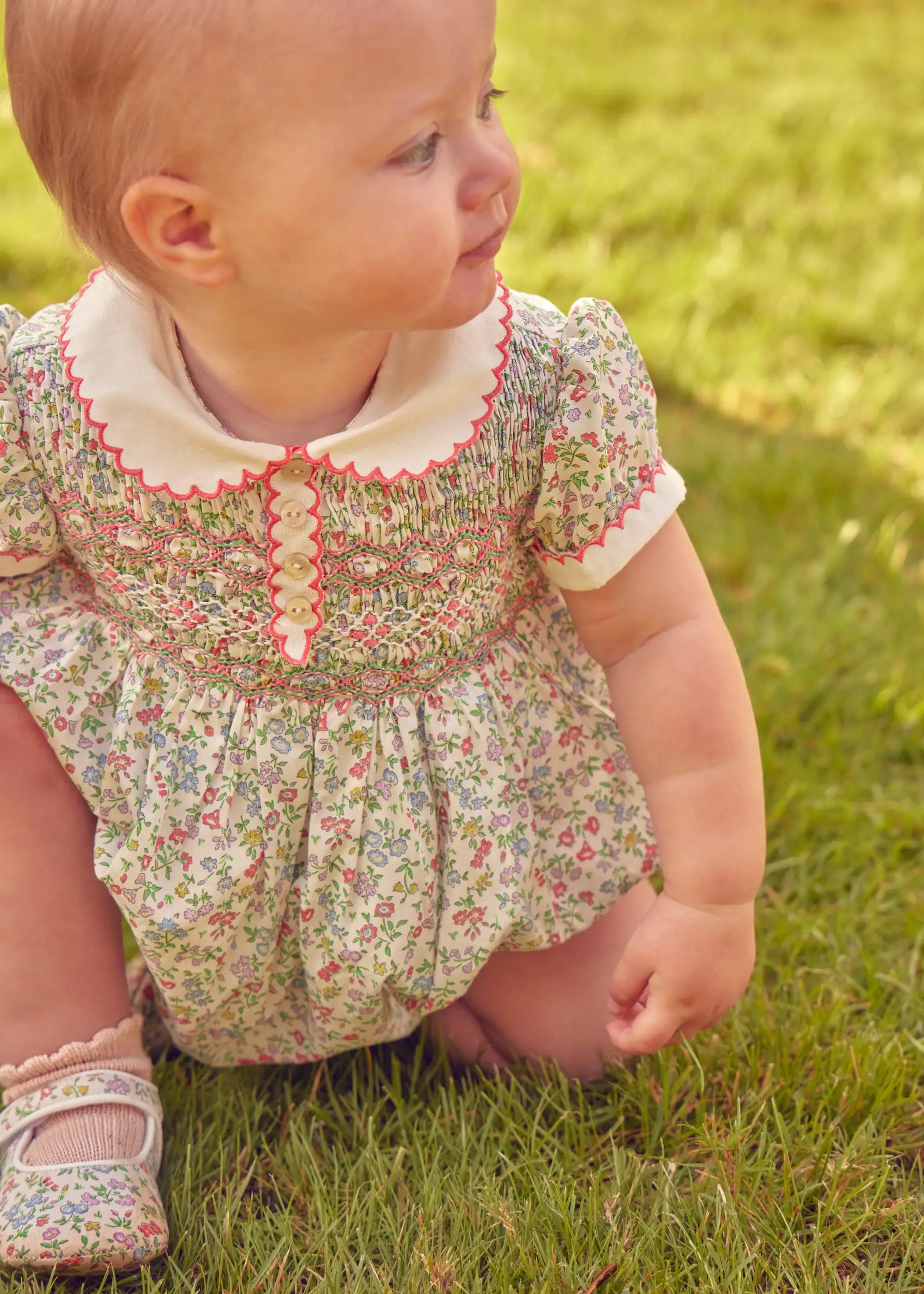 The Cordelia Romper Baby Girl Look Look from Pepa London