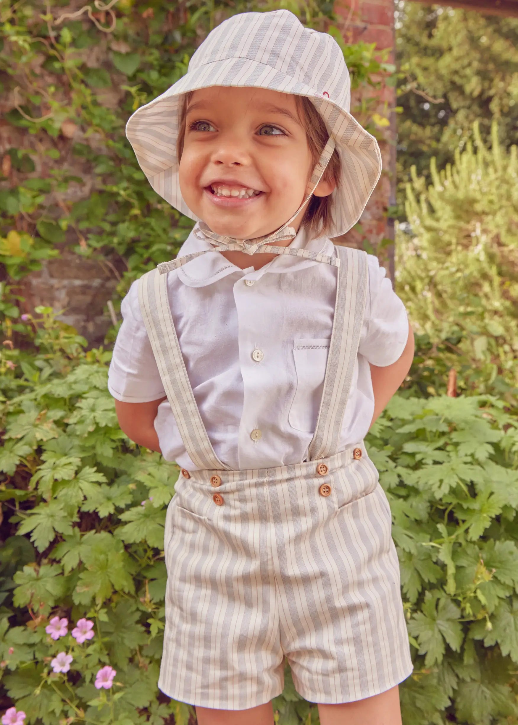 The Brompton Shorts with Braces Toddler Boy Look Look from Pepa London