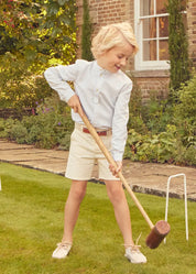 The Stafford Striped Shirt Boy Look Look from Pepa London
