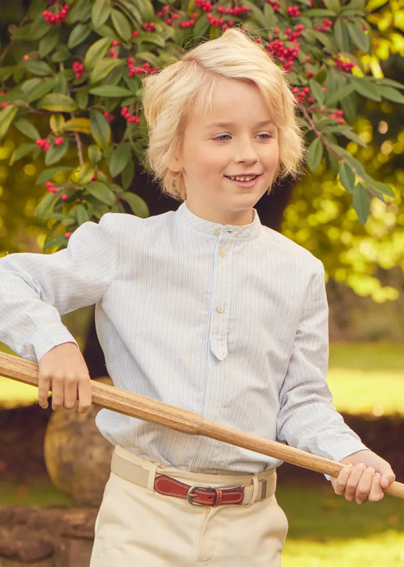 The Stafford Striped Shirt Boy Look Look from Pepa London