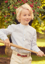 The Stafford Striped Shirt Boy Look Look from Pepa London