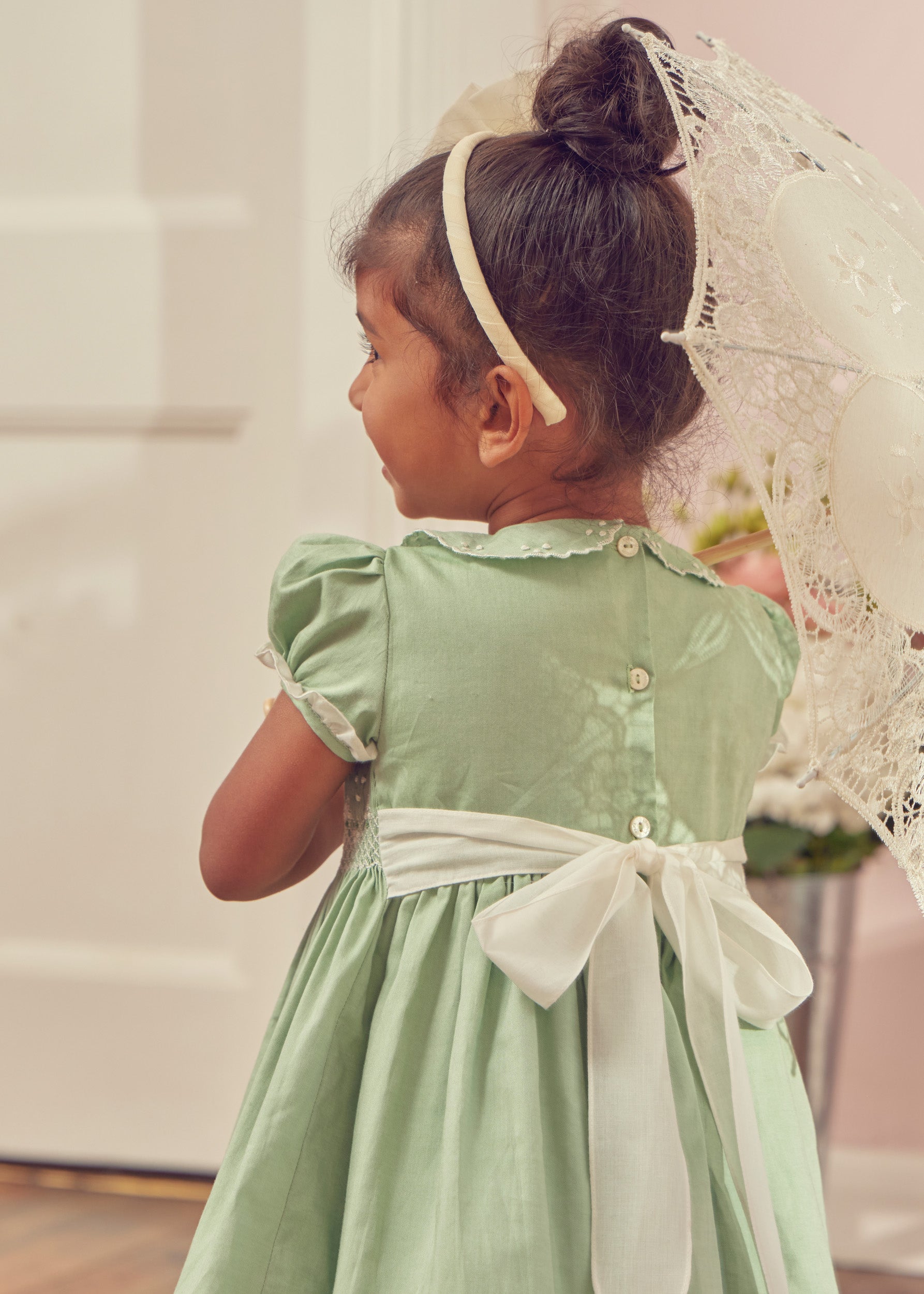The Mint Dress Toddler Girl Look Look from Pepa London
