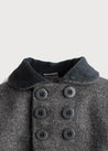 Traditional Grey Wool Coat Coats  from Pepa London