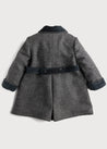 Traditional Grey Wool Coat Coats  from Pepa London
