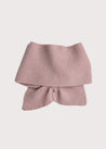 Pink Knitted Winter Scarf Knitted Accessories  from Pepa London