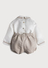 Beige Linen Celebration Set (12mths-3yrs) Sets  from Pepa London