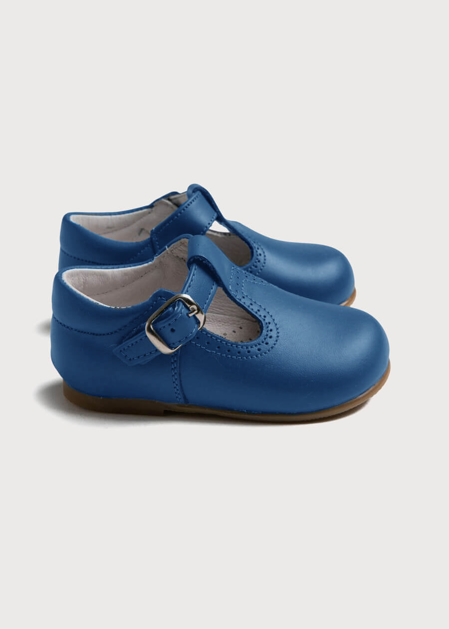 T-Bar Baby Shoes in Blue (20-26EU) Shoes from Pepa London