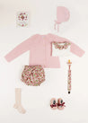 Openwork Cardigan In Pink (6mths-10yrs) KNITWEAR  from Pepa London