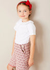 Piculina Trim Top in White (2-10yrs) Tops & Bodysuits from Pepa London