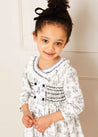 The Black and White Toile Dress Baby Girl Look Look  from Pepa London