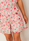 Margot Floral Shorts in Red Made with Liberty Fabric (18m-12yrs) SHORTS from Pepa London