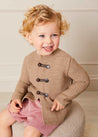 Herringbone Long Sleeve Two Piece Set in Red (18mths-5yrs) Two Piece Set  from Pepa London