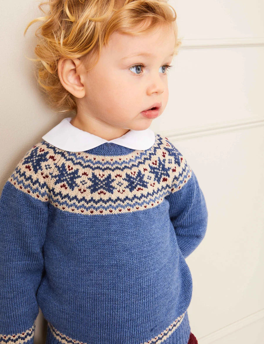 Peter Pan Collar Long Sleeve Top in White (2-5yrs) Tops & Bodysuits from Pepa London