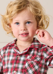 The Francis Tartan Pyjamas Set Toddler Boy Look