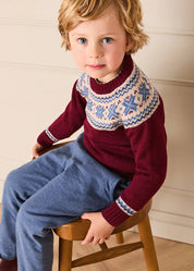 Plain Tailored Trousers in Blue (18mths-5yrs) Trousers from Pepa London