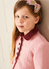 Single Breasted Scallop Detail Coat in Pink (2-10yrs) Coats  from Pepa London