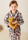 Sussex Tartan Dressing Gown in Red (2-10yrs) Nightwear  from Pepa London