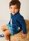 Plain Elasticated Shorts in Blue (12mths-4yrs) SHORTS from Pepa London