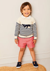 The Whale Striped Jumper Toddler Boy Look Look from Pepa London