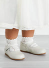 Mary Jane Baby Shoes in Ivory Shoes  from Pepa London