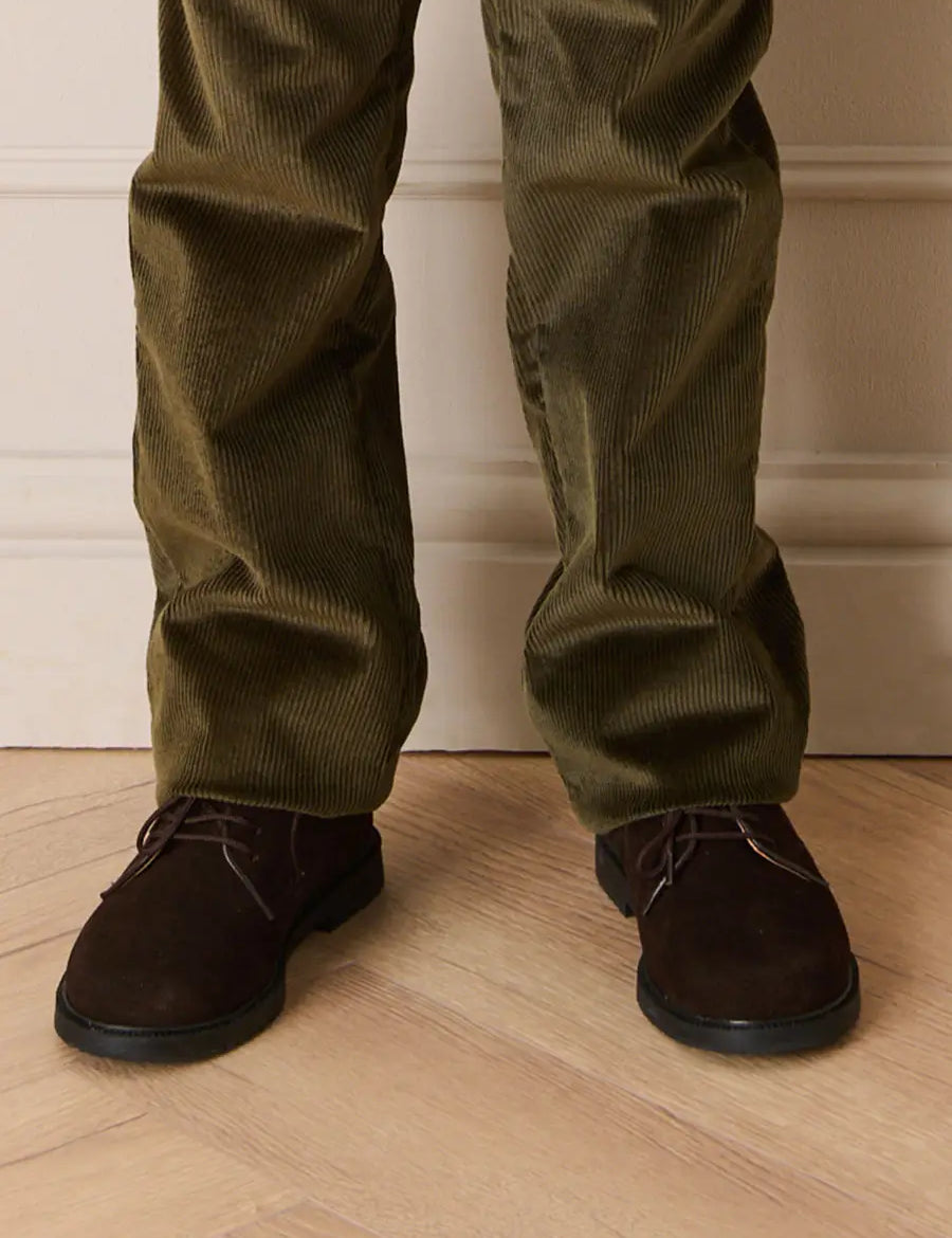 Suede Lace Up Shoes in Brown (24-35EU) Shoes from Pepa London