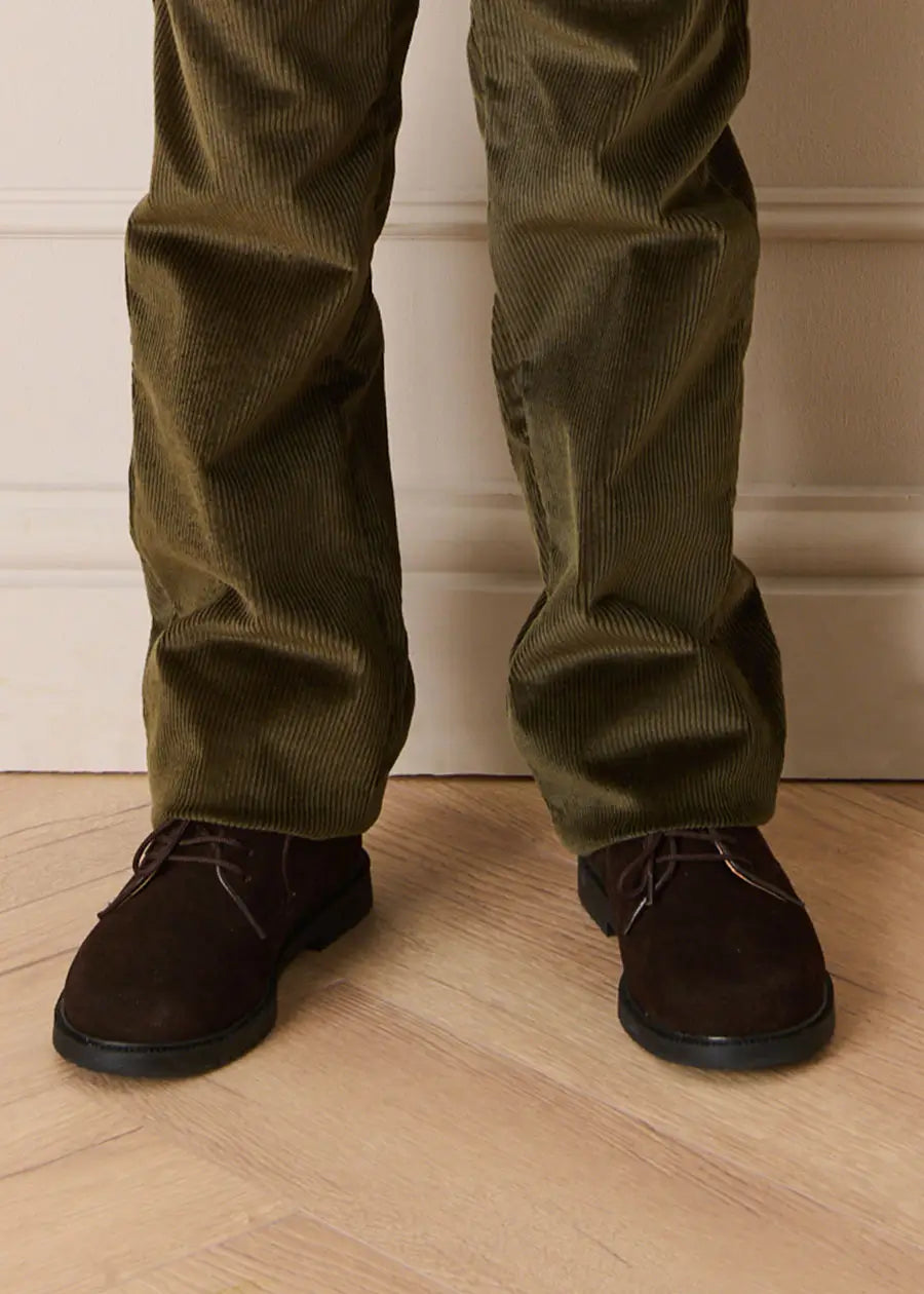 Suede Lace Up Shoes in Brown (24-35EU) Shoes from Pepa London