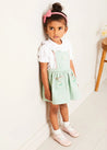 Duck Embroidered Scallop Detail Skirt With Braces in Green (18mths-6yrs) SKIRTS from Pepa London